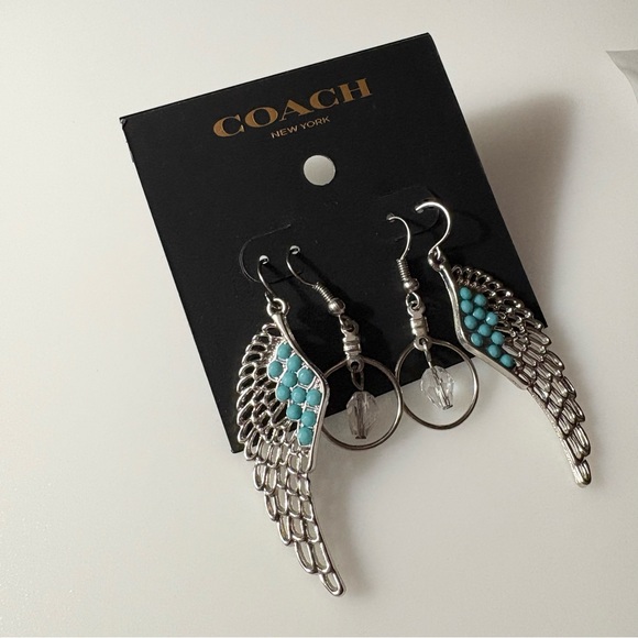 Coach Feather and Chandelier Dangle Earrings - Picture 3 of 8